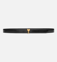 Ceinture Boucle Ami De Coeur 25Mm En Cuir Glacé unisexe AMI Paris