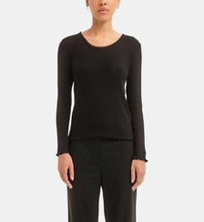 T-shirt dentelle en coton et modal - BELINA Pablo