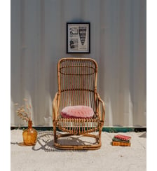 Fauteuil en osier Ernest N°1031- Produit chiné Debongout