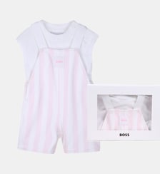 Ensemble salopette et tee-shirt BOSS Kidswear