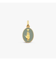 Médaille Cœur sur la Main - Rose Poudré - Marin Montagut X Arthus Bertrand Arthus Bertrand