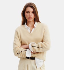 Pull col V Lily Bompard