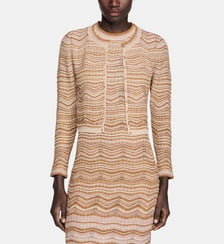 Cardigan en maille fantaisie Sandro