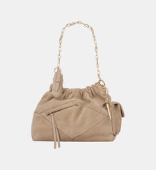 Sac S Suede Mini June Tote Mulitpockets Ba&sh