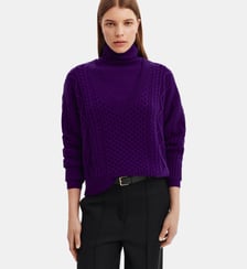 Pull col V à tosades Bompard