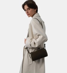 Petit sac rectangle Suède en cuir Lancaster