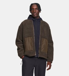 Blouson bomber sherpa détails contrastants zippé Aigle