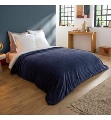 Couverture Polaire Extra Douce Coloris Bleu Dodo