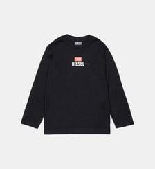 T-shirt à manches longues avec logo Diesel Kids