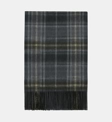Écharpe tartan à franges Bompard