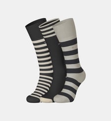 Lot de 3 paires de chaussettes hautes bicolores Eden Park