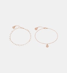 Set x2 chaînes de cheville dorées Balaboosté