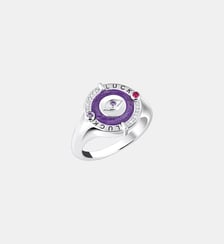 Chevalière œil émail à froid et pierres Thomas Sabo