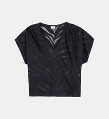 Tee-shirt motif zèbre en transparence Ikks