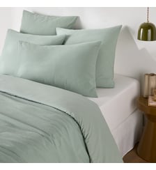 Housse de couette coton et coton lavé La Redoute Interieurs