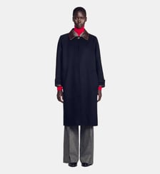 Manteau long en laine double face Sandro