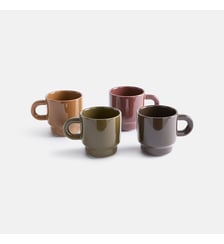 Lot de 4 tasses, en grès La Redoute Interieurs