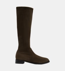Rivas - Bottes En Cuir Stretch Kaki Parallèle