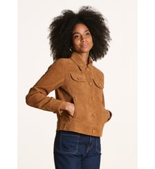 Blouson court en daim La Fée Maraboutée