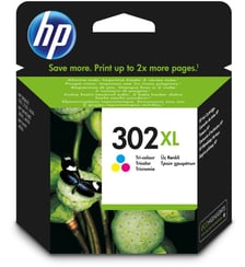 Cartouche d'encre N°302 XL 3 couleurs HP