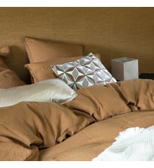 Housse de couette en lin lavé, RÊVE DE LIN Blanc Cerise