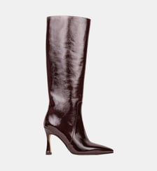 Bottes Clarisse Cuir Verni Froissé Bobbies