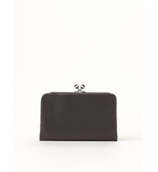 portefeuille en cuir à fermoir Agnès b.
