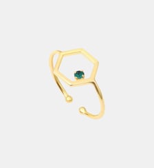 Bague jet plaquée or - honey Caroline Najman