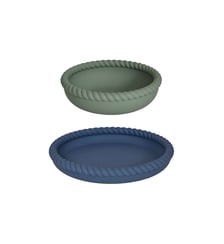Assiette et bol en silicone torsadé OYOY