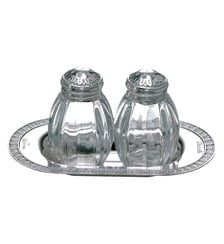 Ensemble salière et poivrier en argent massif - MALMAISON Christofle