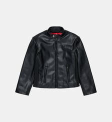 Veste biker avec logo imprimé Diesel Kids