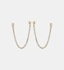 Boucles d'oreilles États d'Âme en Plaqué Or La Garçonne Diamant