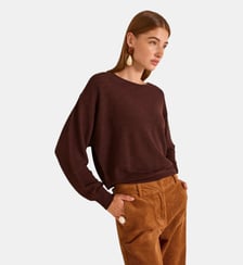 Pull À Manches Longues En Laine Mélangé Alea Maison 123