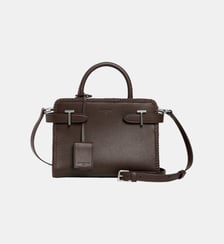 Petit sac à main Emilie en cuir lisse et surpiqûres Le Tanneur