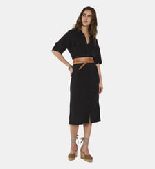 Robe Fluide En Lin Droit Betanie Maison 123