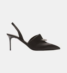 Escarpins en satin avec piercing Balmain