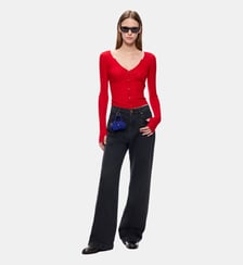 Jean wide leg à porter de deux façons Pinko