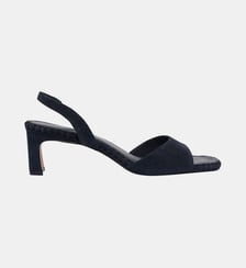 Sandales à talon en cuir velours - ALYA Pablo
