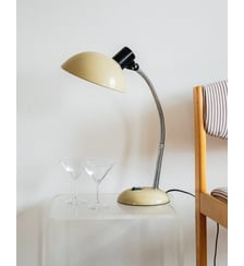 Lampe à poser de bureau beige Julia N°647- Produit chiné Debongout