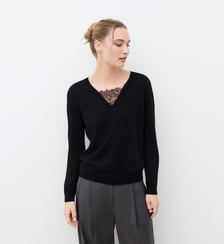Pull mclaudine - Motif uni - Laine rws Caroll