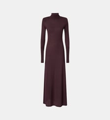 Robe longue à col roulé en laine mérinos Pinko