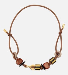 Collier Perles Ami De Coeur unisexe en Cuir AMI Paris