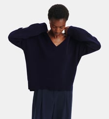 Pull col V Lily Bompard