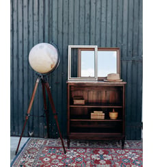 Étagère en bois et en marbre Isabelle N°111- Produit chiné Debongout