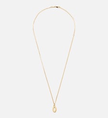 Collier Martelé Doré Pendentif "0" unisexe en Laiton AMI Paris