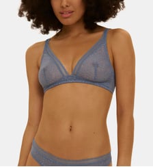 Soutien-gorge sans-armatures structuré - Bleu Chambray Simone Pérèle