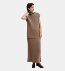 Pull sans manches à côtes Bompard