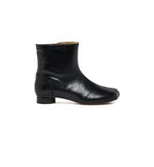 Bottines minimalistes à effet brillant MM6 Maison Margiela