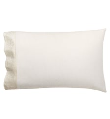 2 Taies américaines Victoria 89% coton / 11% lin Le Jacquard Francais