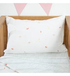 Taie d'oreiller bébé, en gaze de coton, imprimé planètes La Redoute Interieurs
